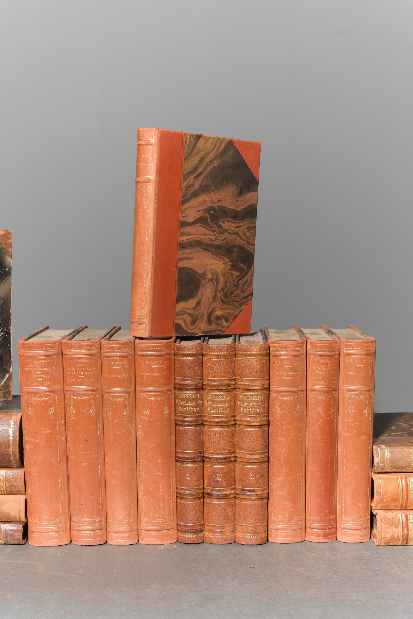 20 Assorted Leather Bound European Books #2 - 3