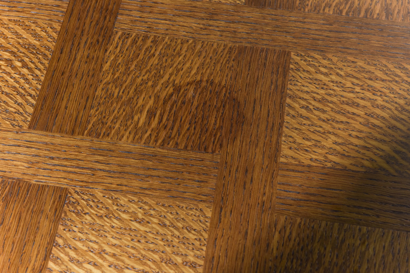 Louis XV Style Oak Parquet Top Draw Leaf Table - 6