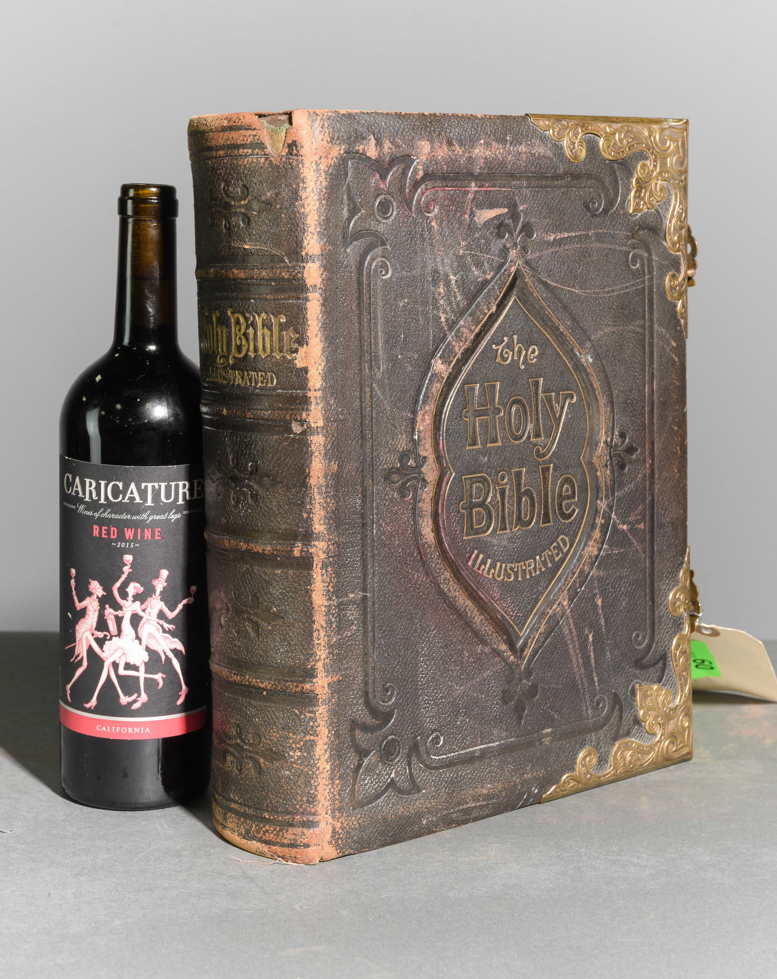 English Holy Bible with Brass Clasps #1: English Holy Bible with Brass Clasps - 13.5 in tall x 10.75 x 3.5