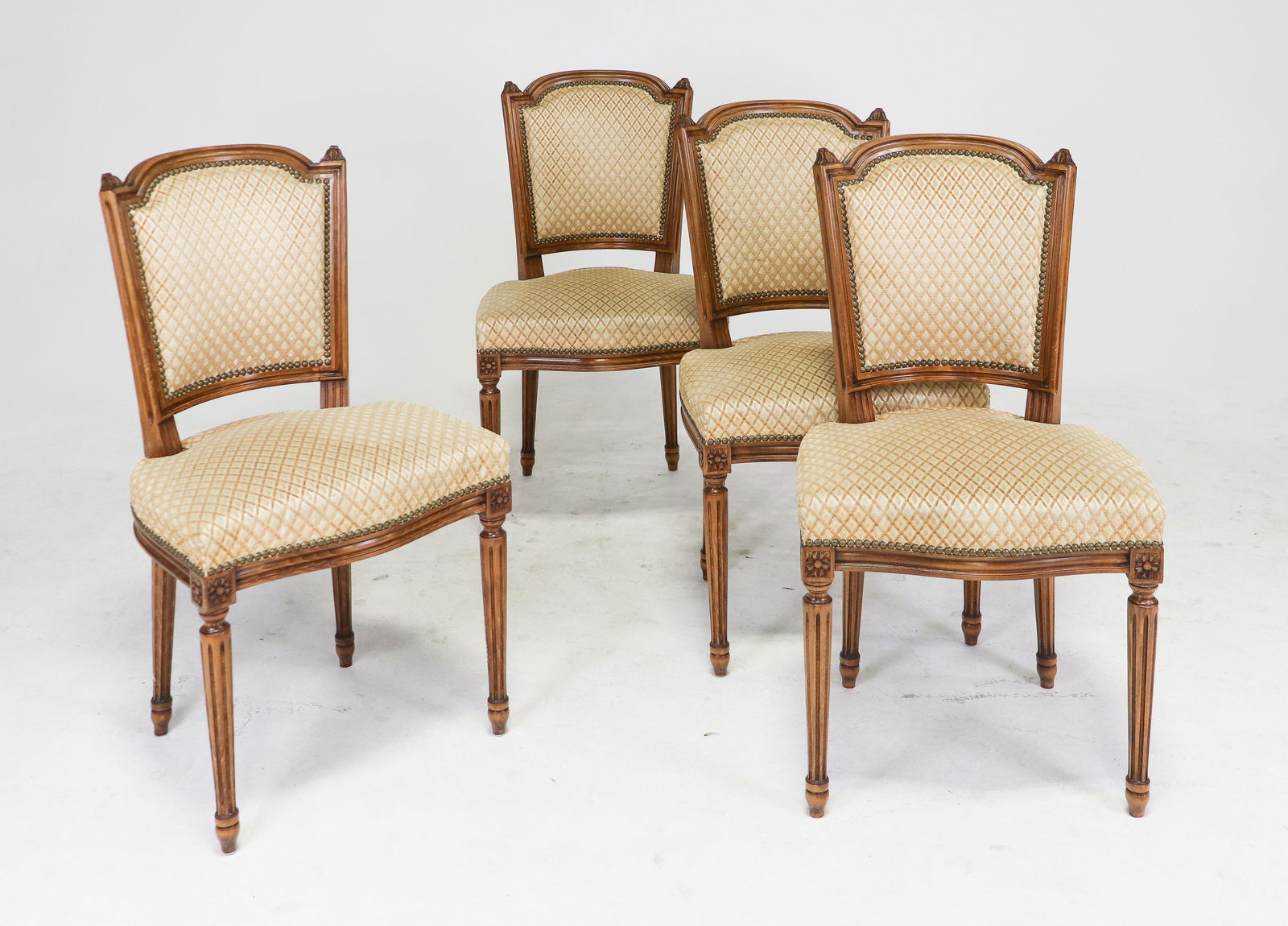 Four French Style Upholstered Chairs (1 of 5)