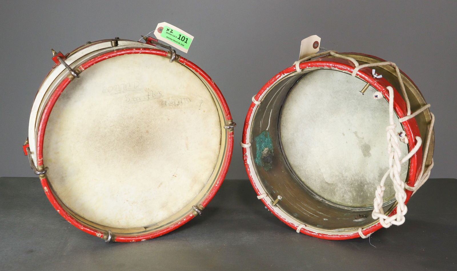 Two Vintage British Drums - 3