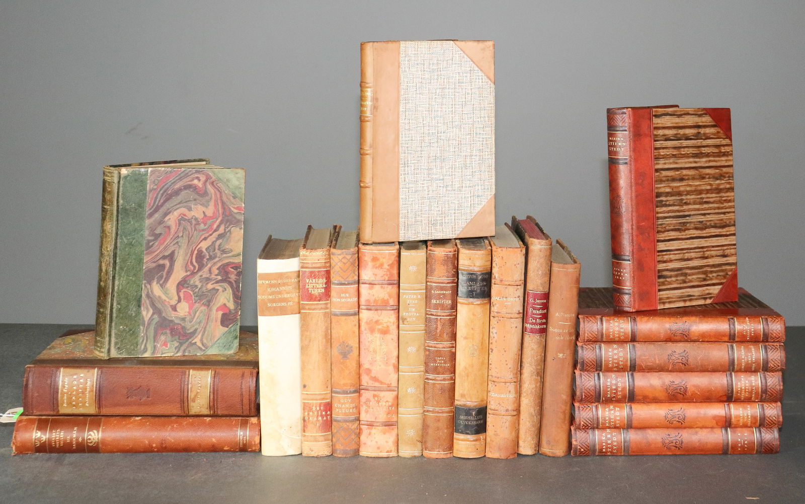 Collection of 20 European Leather Books #2 (1 of 8)