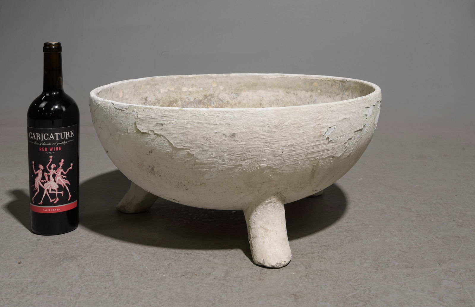 Willy Guhl (1915-2004) - 1/2 Marmite Planter #2: Willy Guhl (1915-2004) - 1/2 Marmite Planter - 9 in tall x 19 inch diameter - Much of Willy Guhl's work is crafted from either concrete or Eternit & made in Switzerland