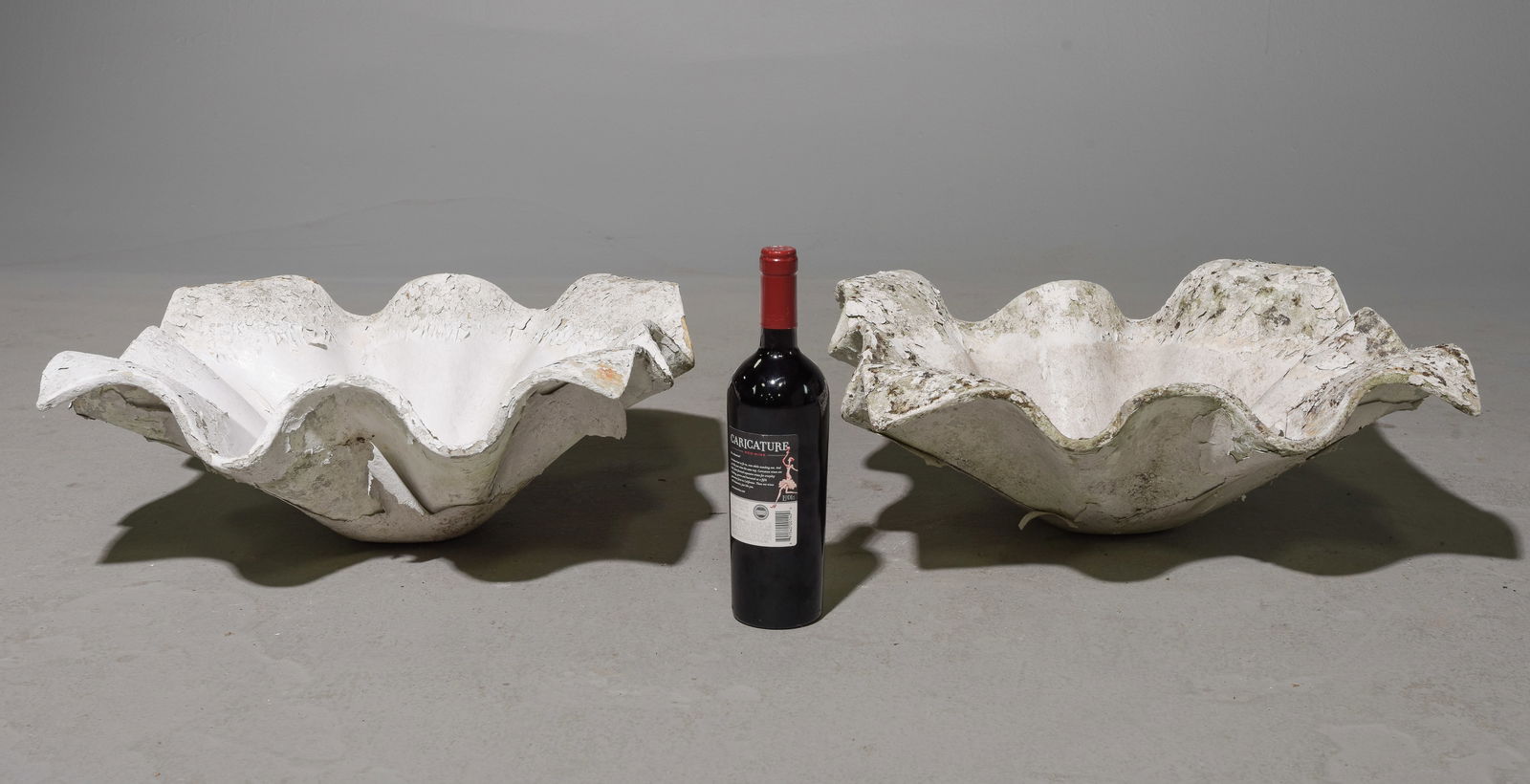 Willy Guhl (1915-2004) - 2 Small Handkerchief Bowls: Willy Guhl (1915-2004) - 2 Small Handkerchief Bowls - 7 in tall x 27 x 27 each - Much of Willy Guhl's work is crafted from either concrete or Eternit & made in Switzerland