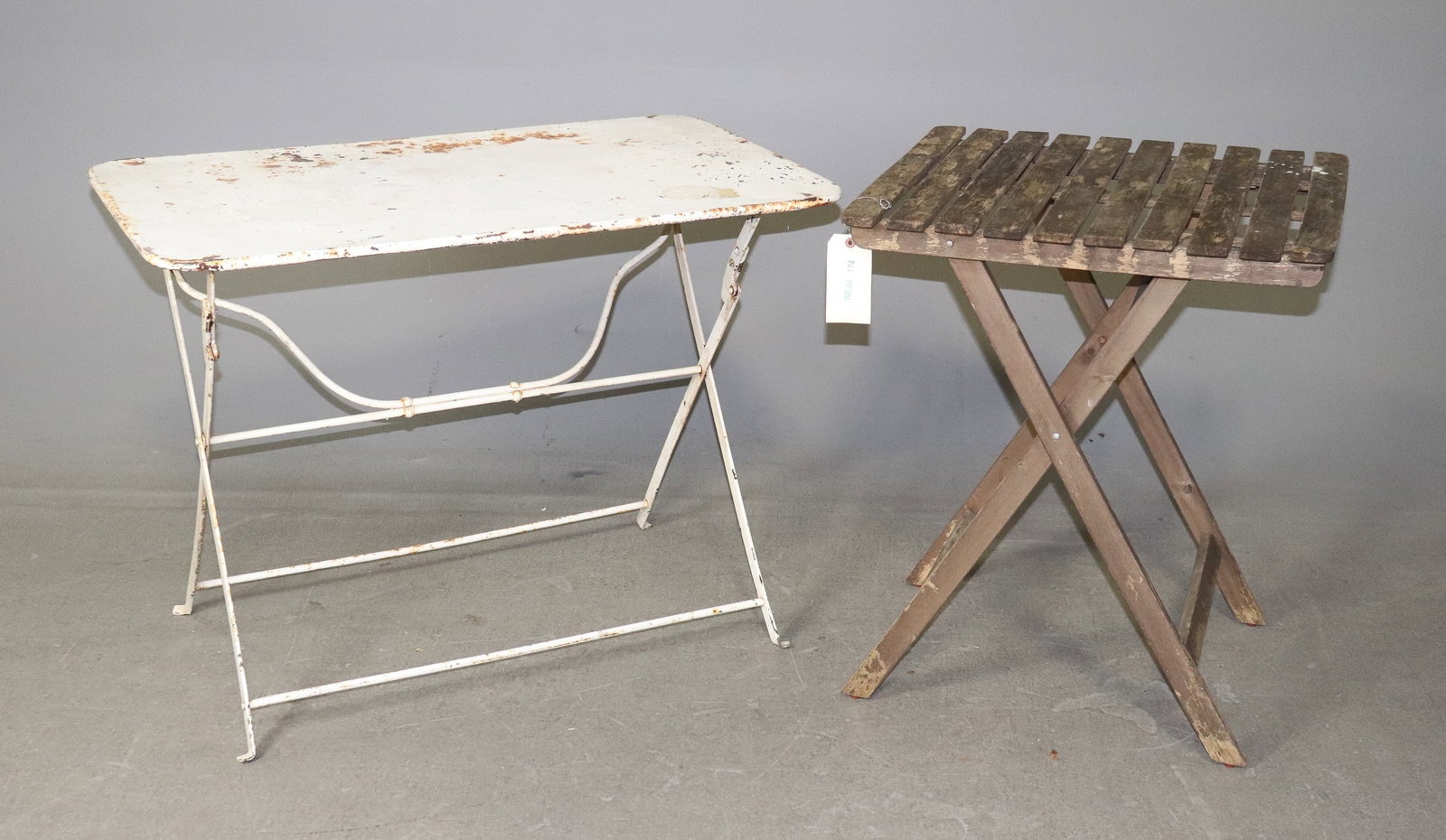 Wooden Bistro Table & Metal Bistro Table (1 of 3)