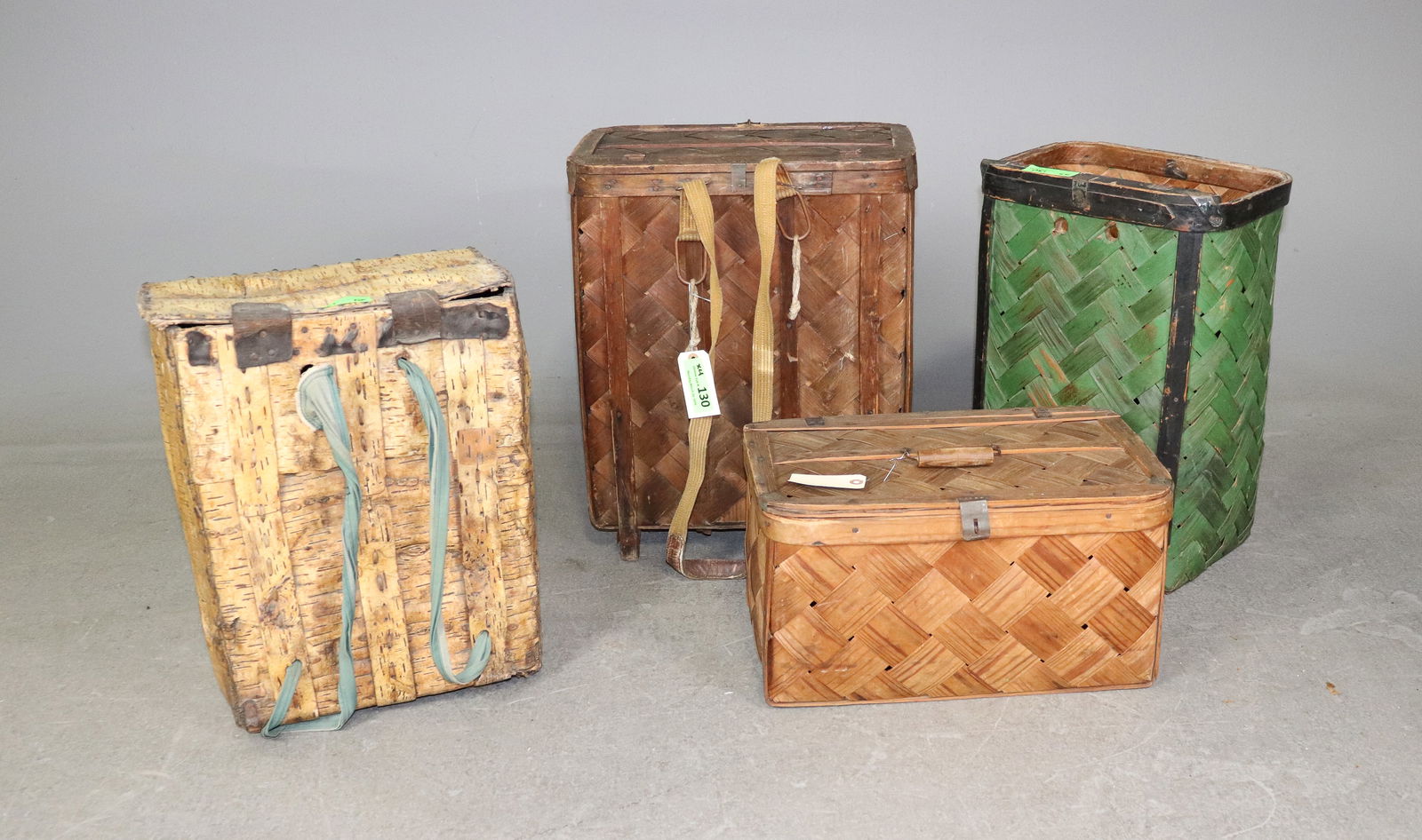 Four Assorted Swedish Baskets - 5