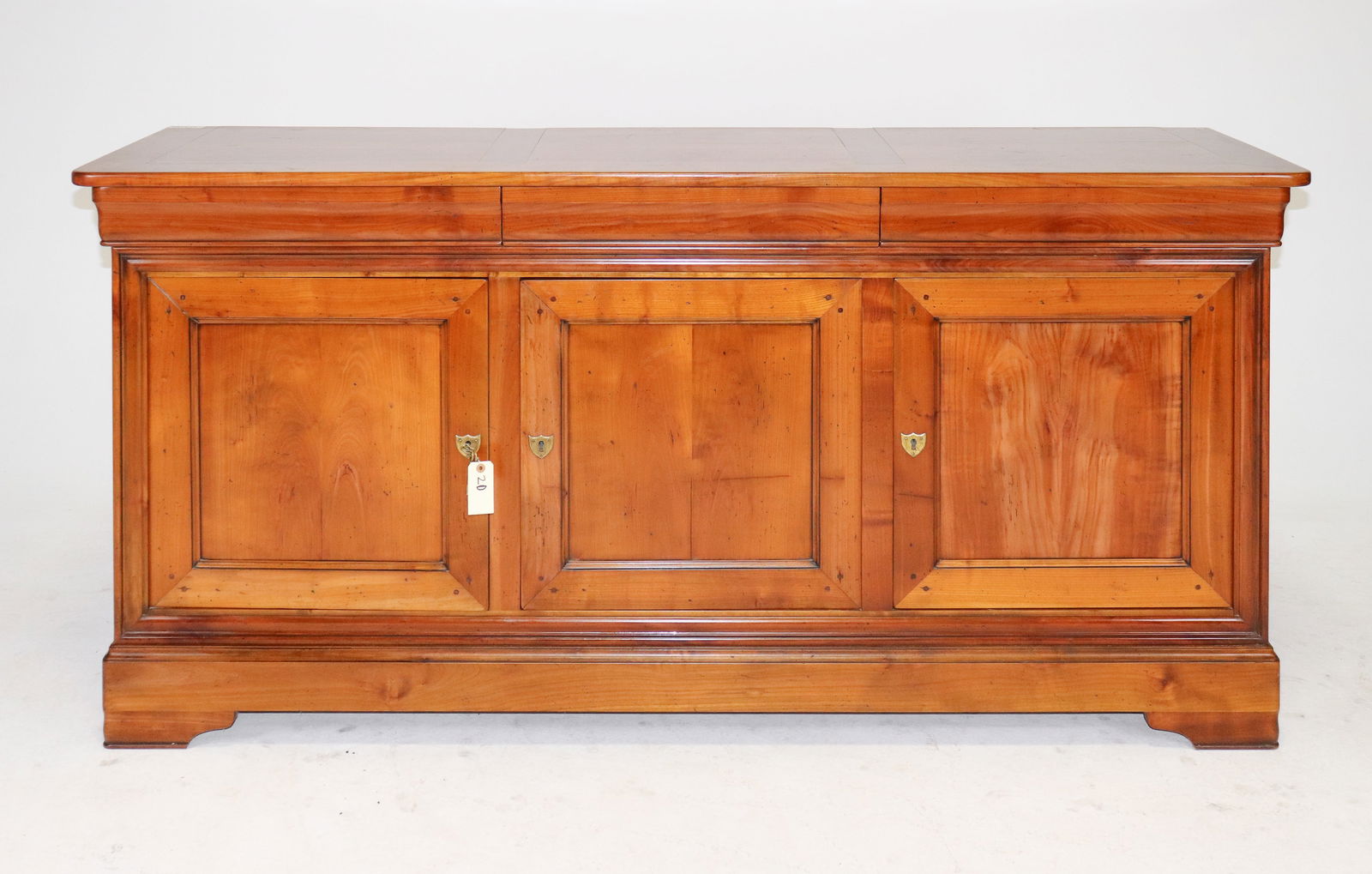French Louis Phillipe Style Sideboard in Cherry: French Louis Phillipe Style Sideboard in Cherry - 37.5 in tall x 77 x 21.5