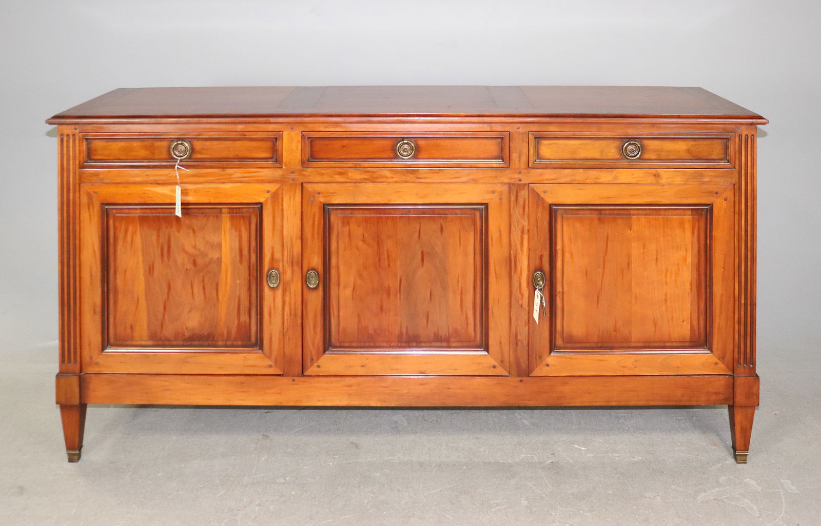 French Louis XVI Style Sideboard in Cherry (1 of 6)