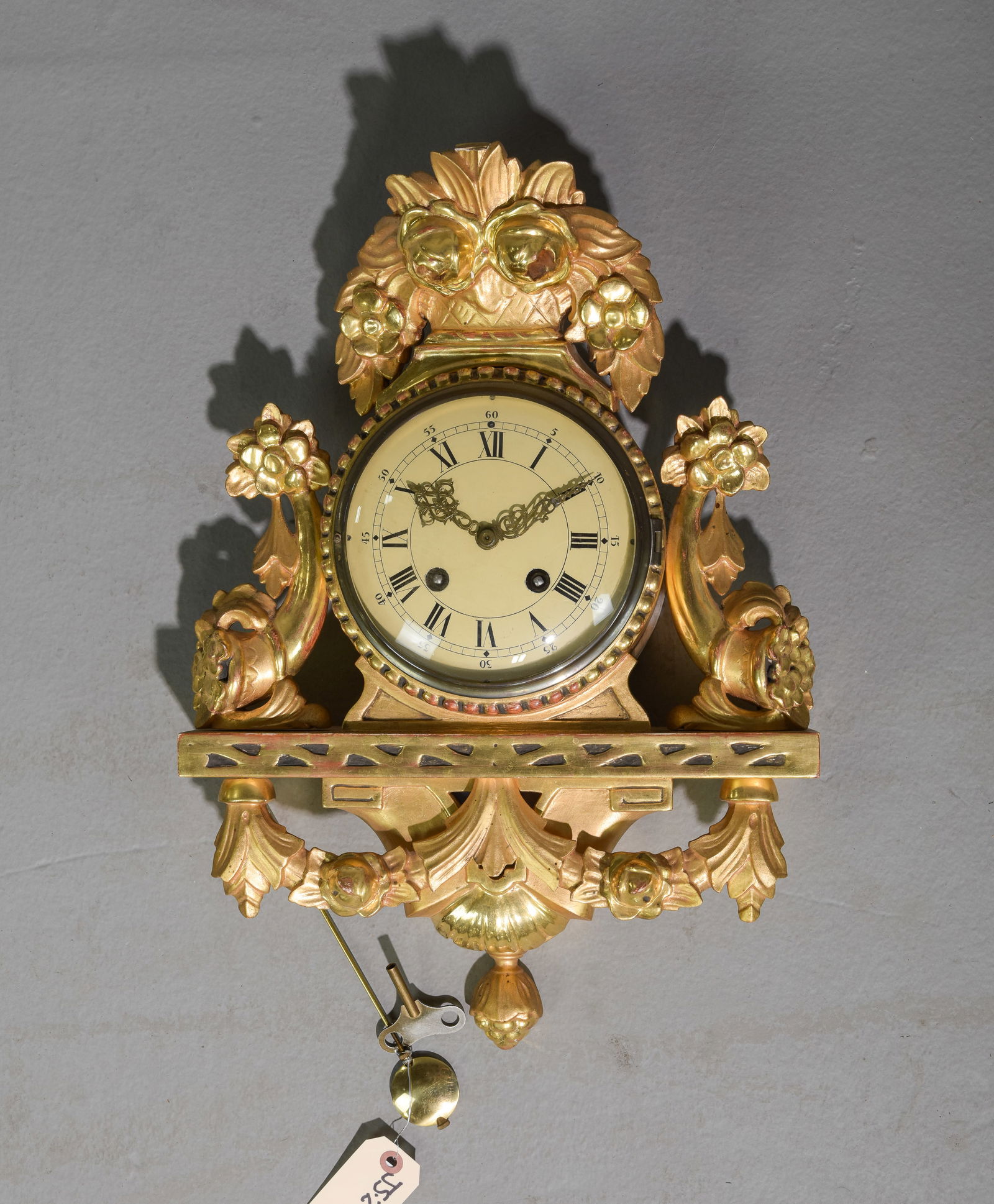 Louis XV Style Ornate Gold Wall Clock #3 (1 of 4)
