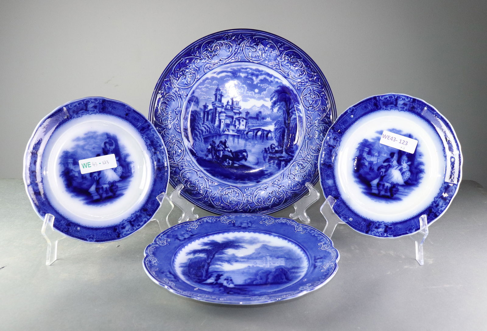 4 pc Collection of Flo Blue & White China (1 of 5)