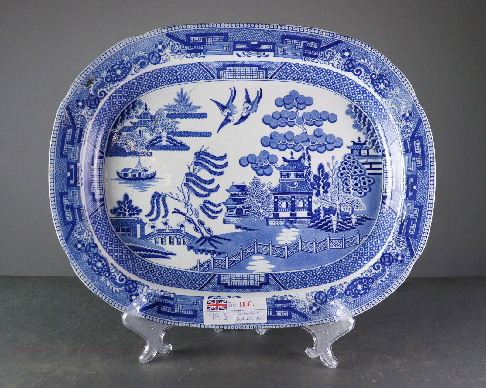 British Blue & White Platter / Ashet (1 of 4)