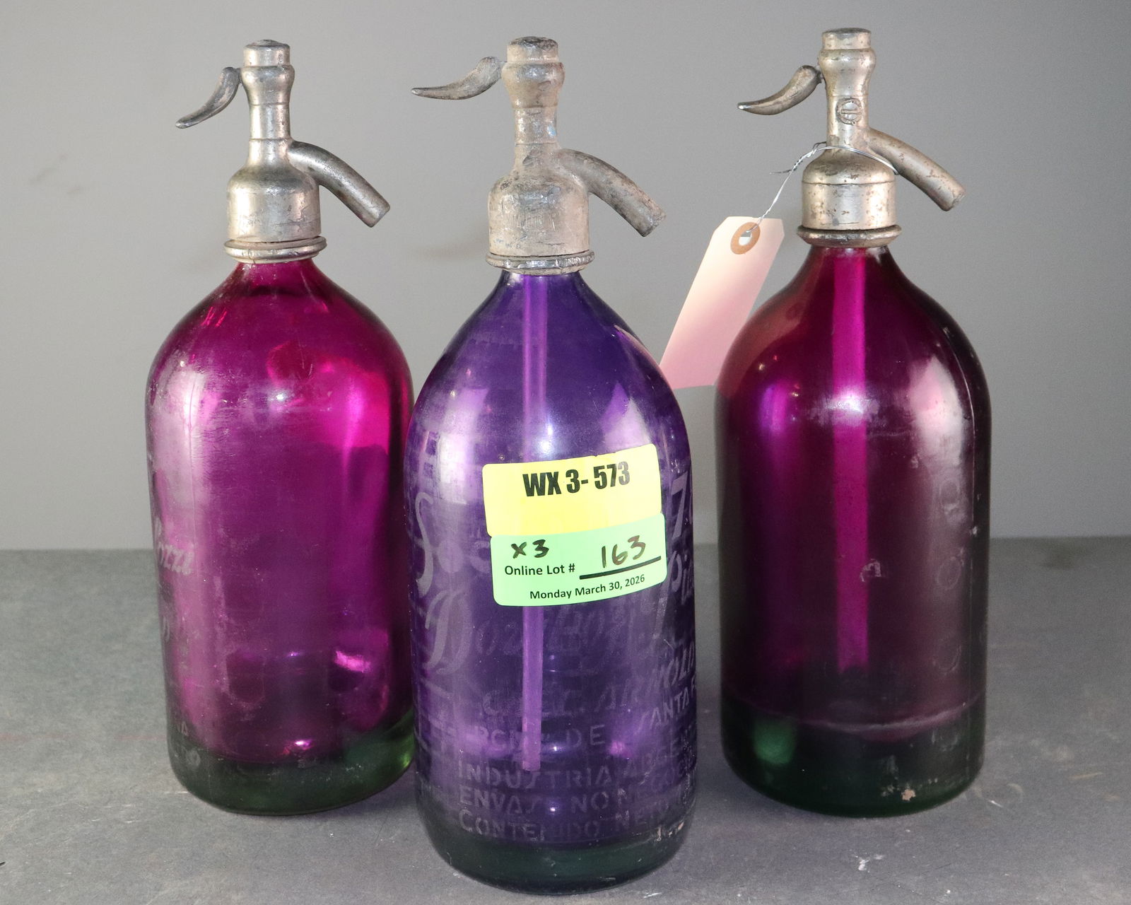 Three Argentine Seltzer Bottles - 2