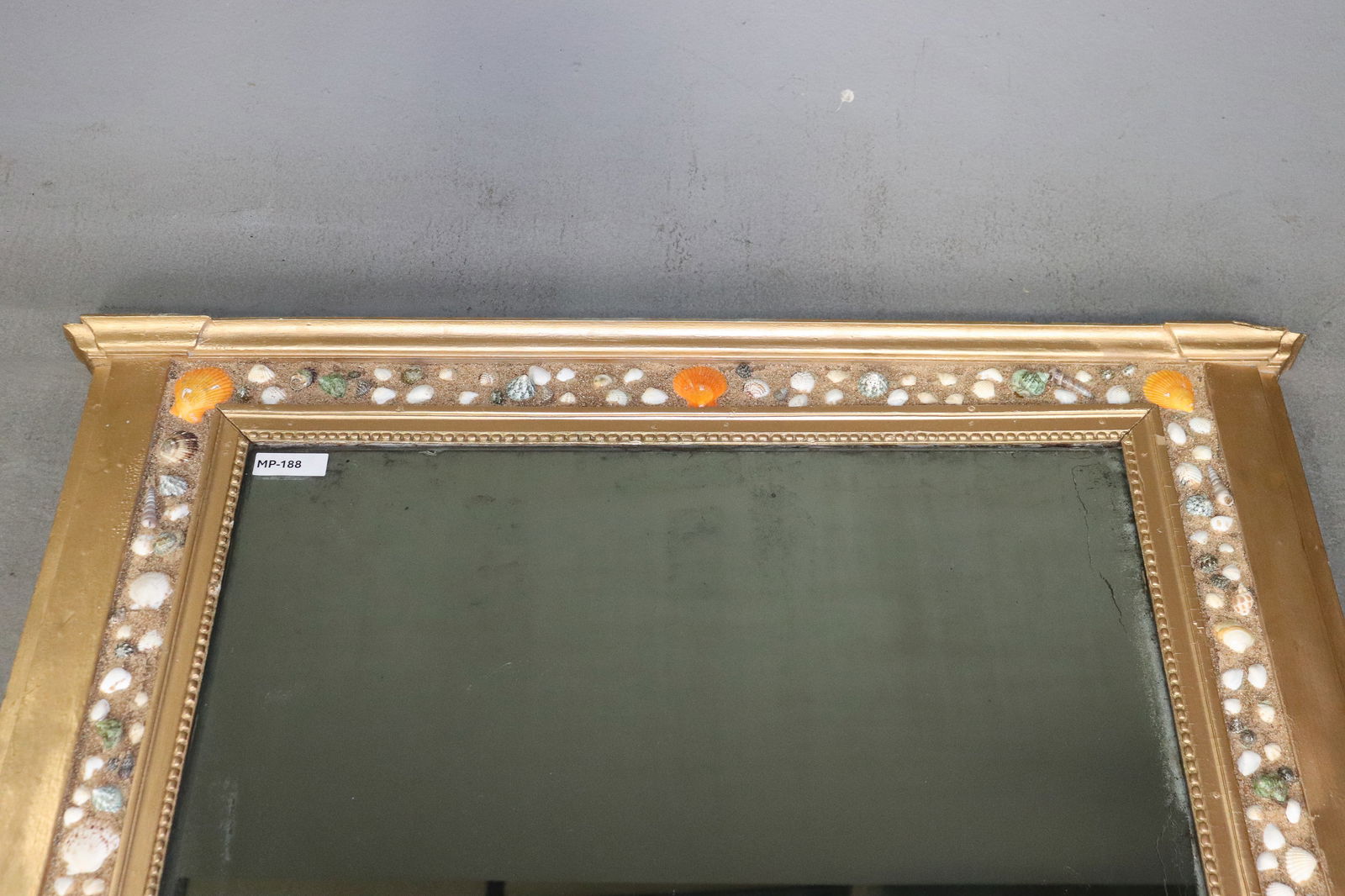 Empire Style Shell Adorned Framed Mirror - 2