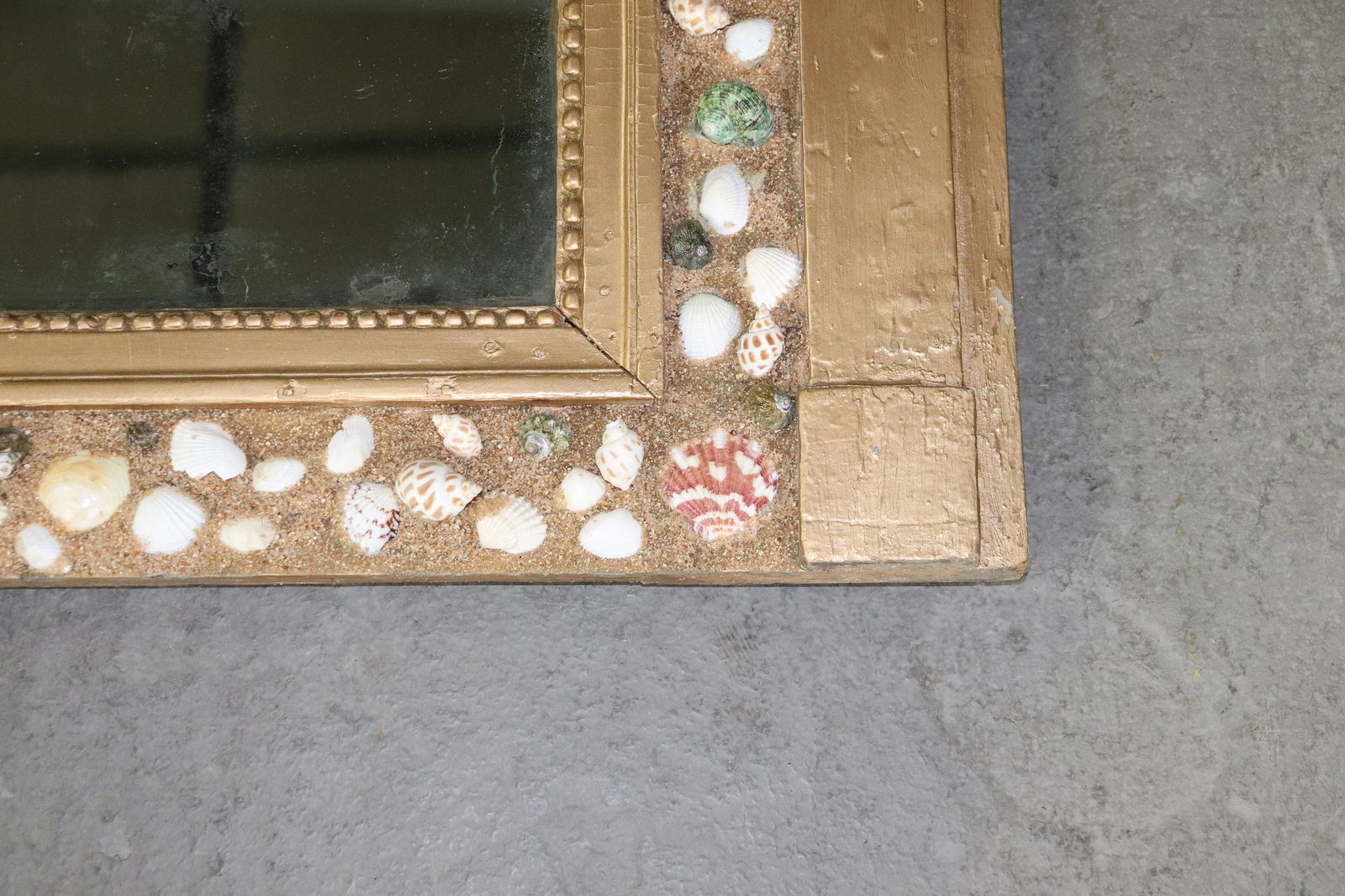 Empire Style Shell Adorned Framed Mirror - 3