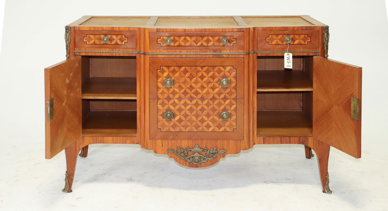 French Inlaid Server - No Marble - 2