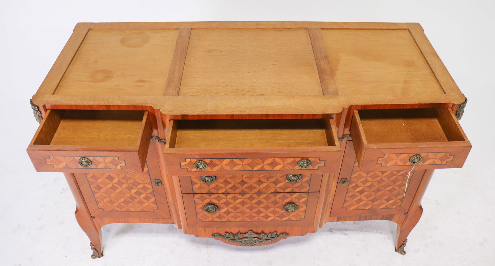 French Inlaid Server - No Marble - 3