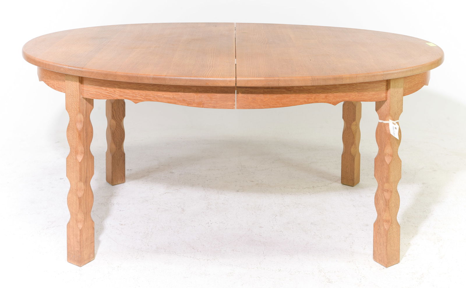 Danish Oak Oval Dining Table: Danish Oak Oval Dining Table - 29.5 in tall x 65 x 45, Floor to apron is 24.75 inches and the space between the legs is 39 inches - Similar in style to / possibly by : S. Thrane & Son / Henning