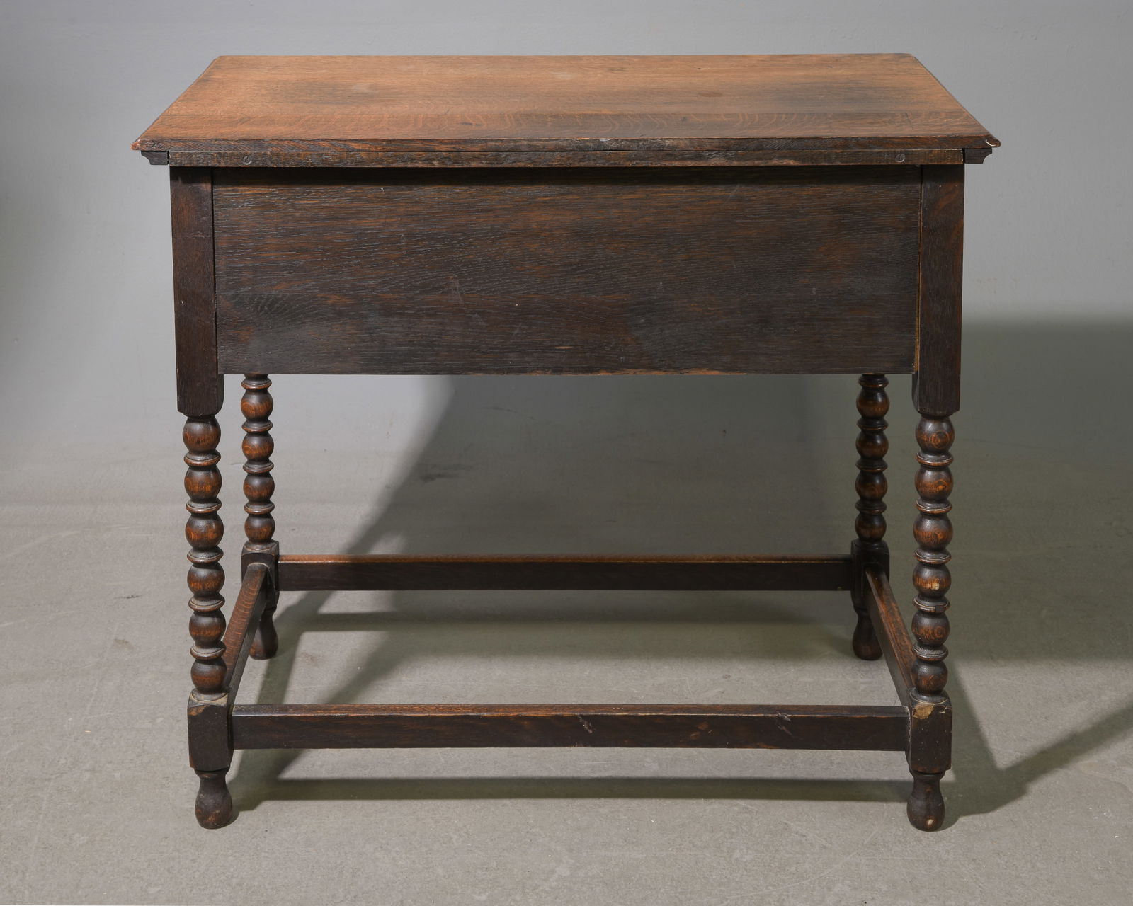 Jacobean Oak Two Drawer Hall Table - 5