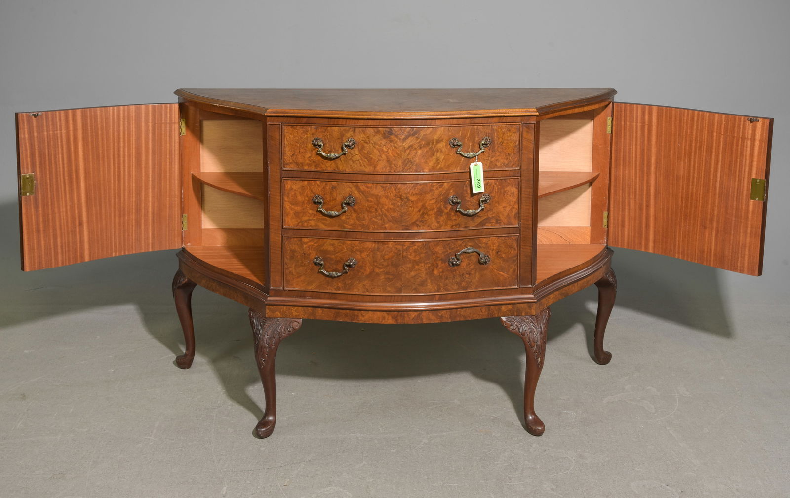 British Walnut Sideboard / Sever with Drawers - 2