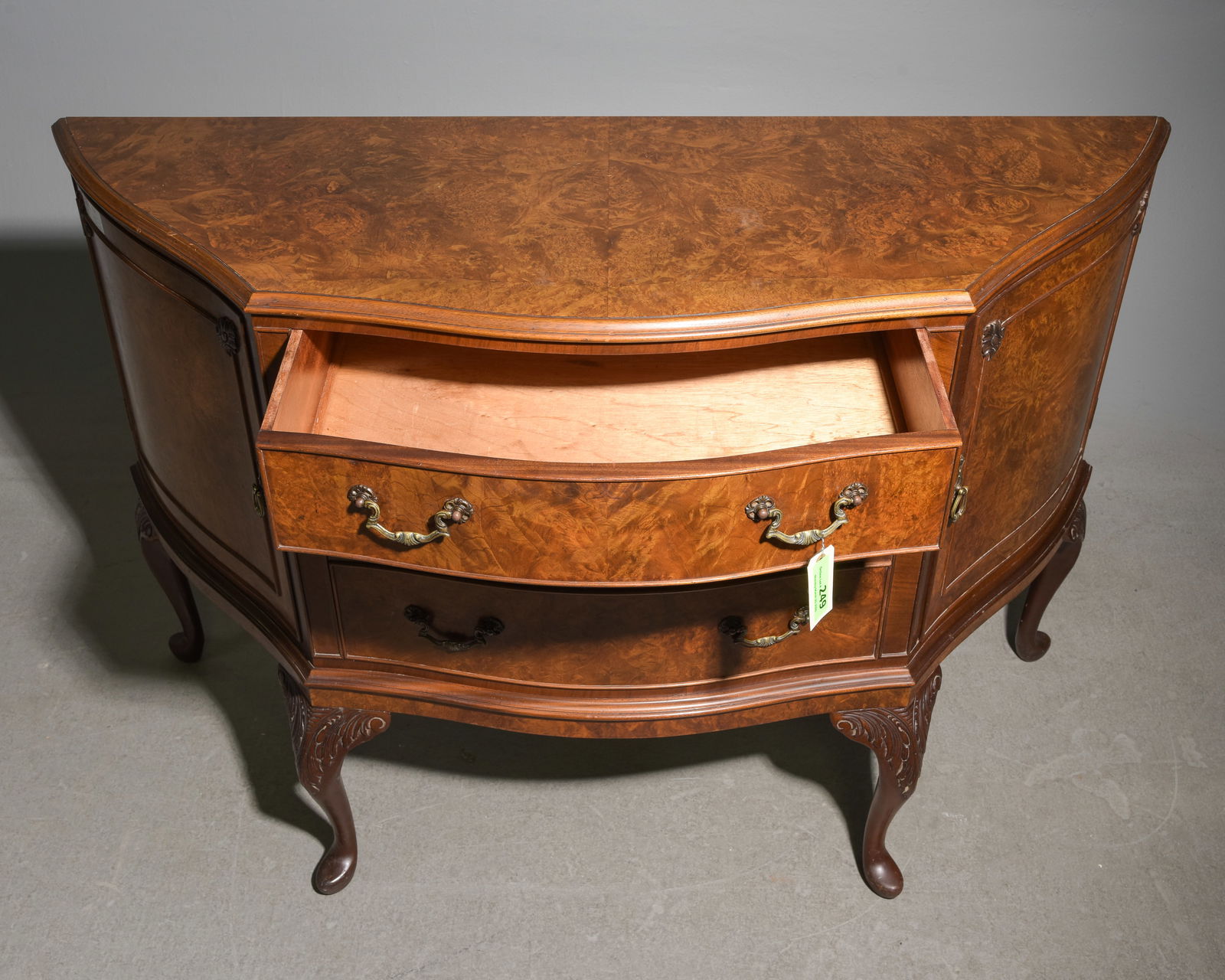 British Walnut Sideboard / Sever with Drawers - 3