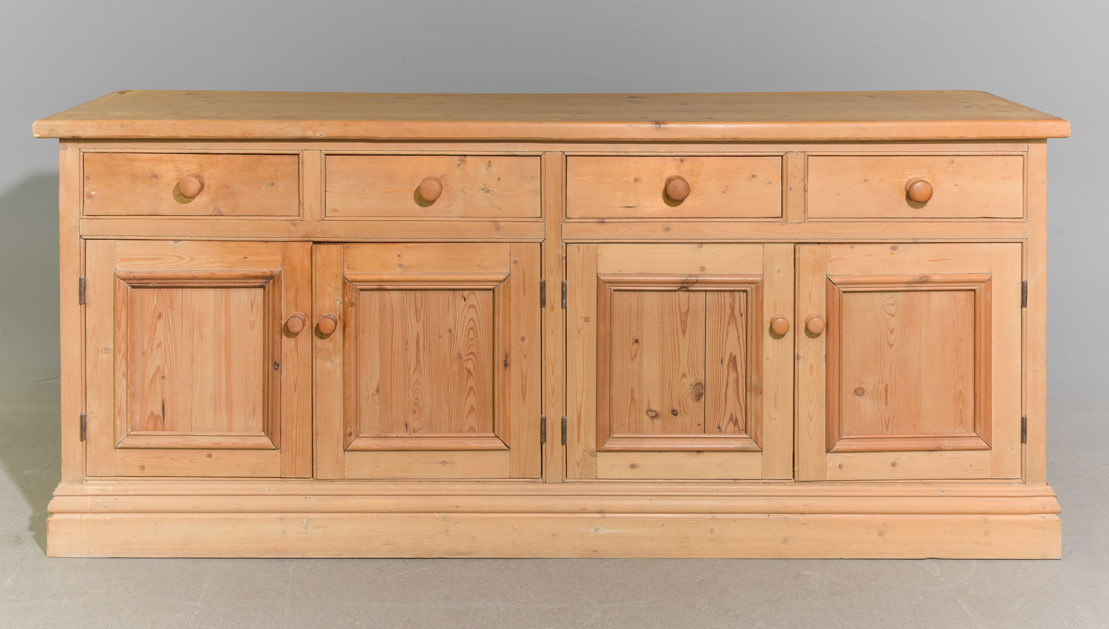 British Pine Four Drawer over Four Door Sideboard (1 of 7)