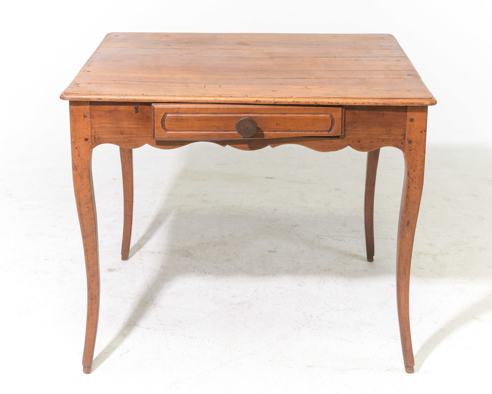 Louis XV Style Rustic Single Drawer Table (1 of 5)