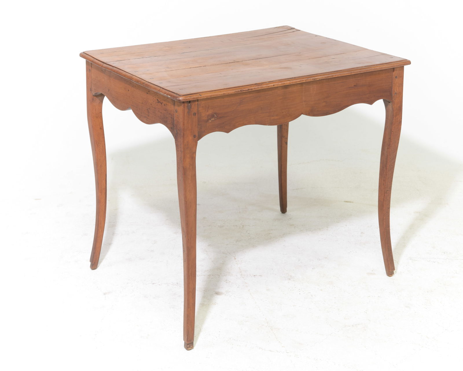 Louis XV Style Rustic Single Drawer Table - 5