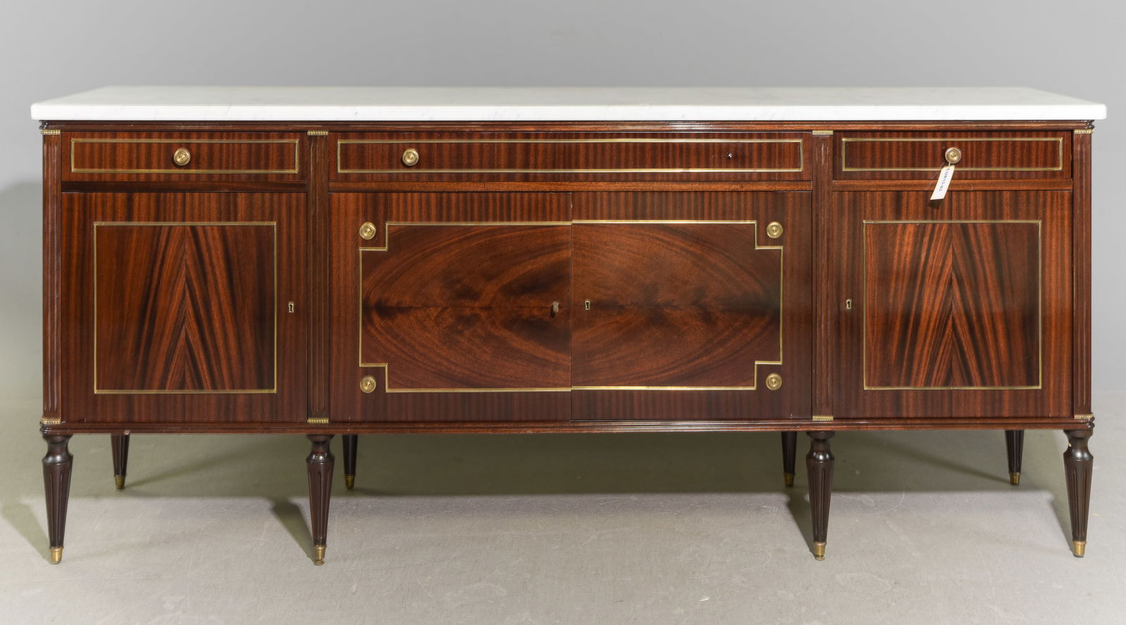 French Louis XVI Style Mahogany Sideboard (1 of 9)