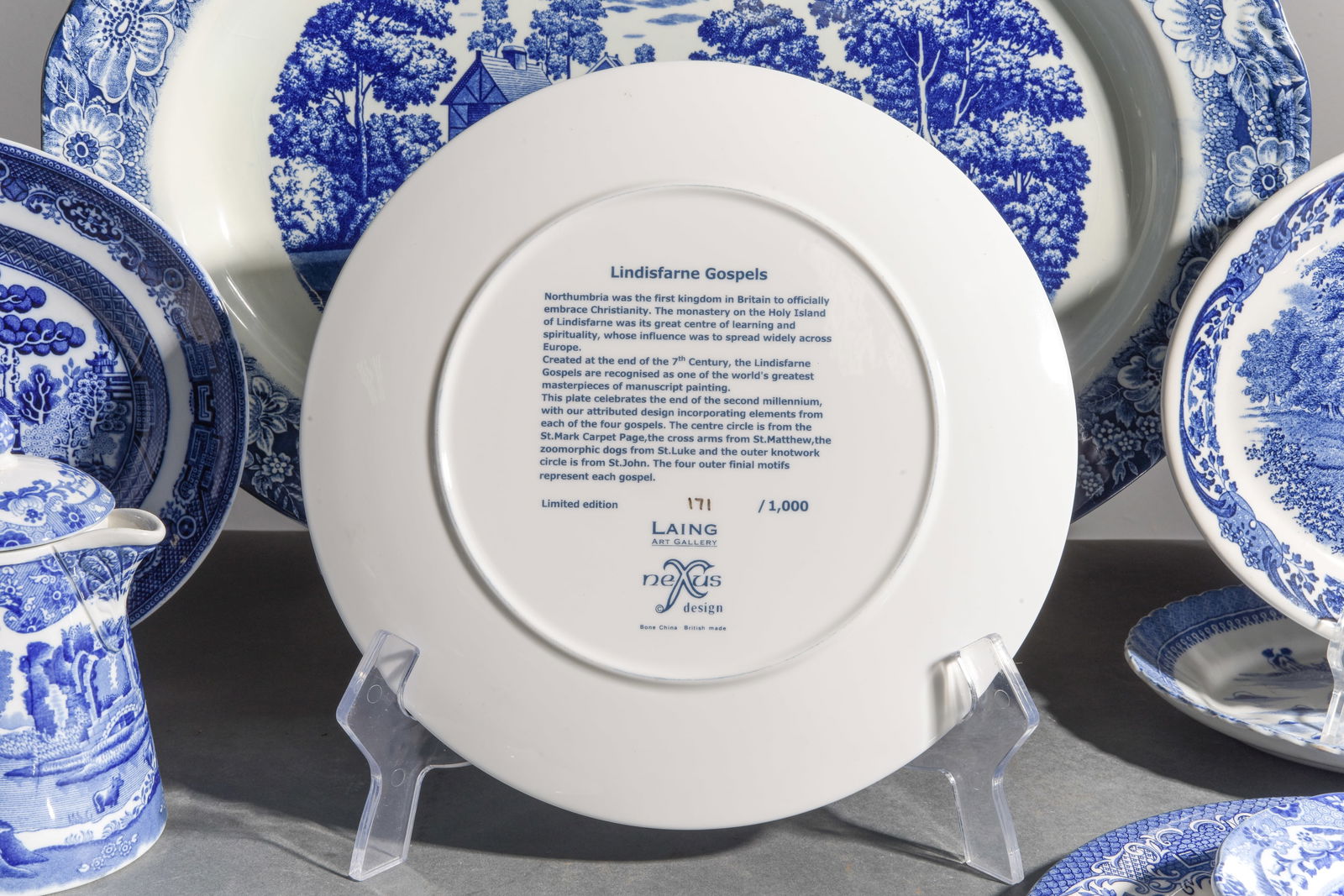 24pcs Assorted Blue & White China - 8