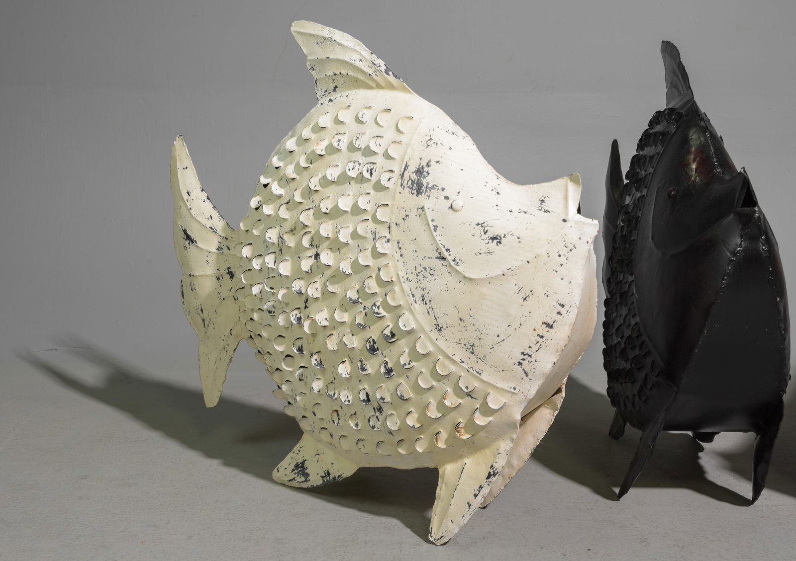 Three Assorted Large Metal Decorative Fish - 3