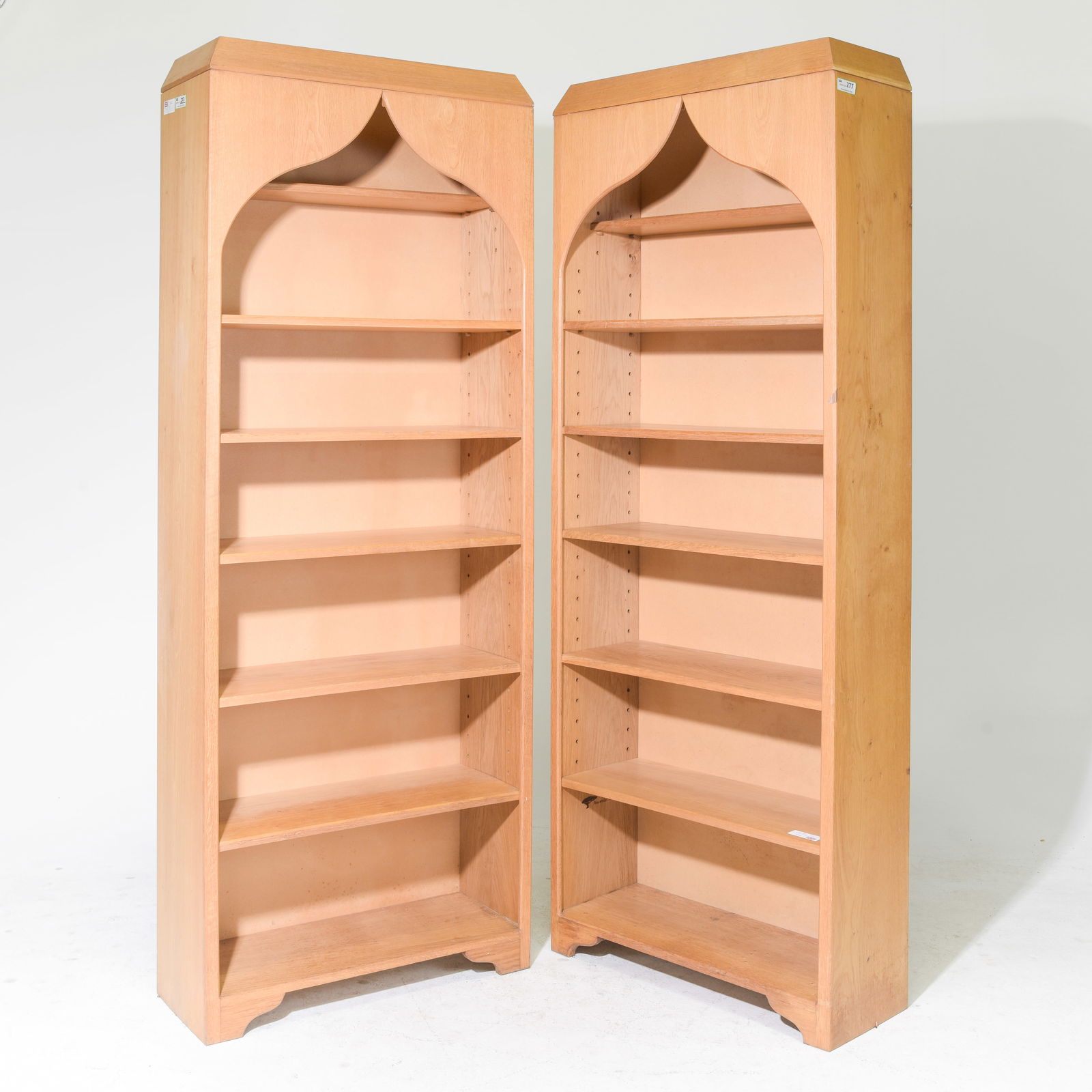 British Oak Pair of Bookshelves c.1950's-60's (1 of 3)