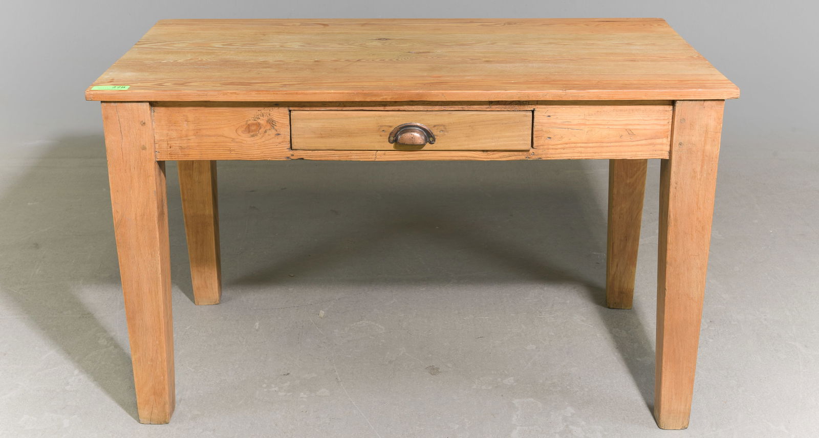British Pine Farmhouse Table with Drawer (1 of 3)