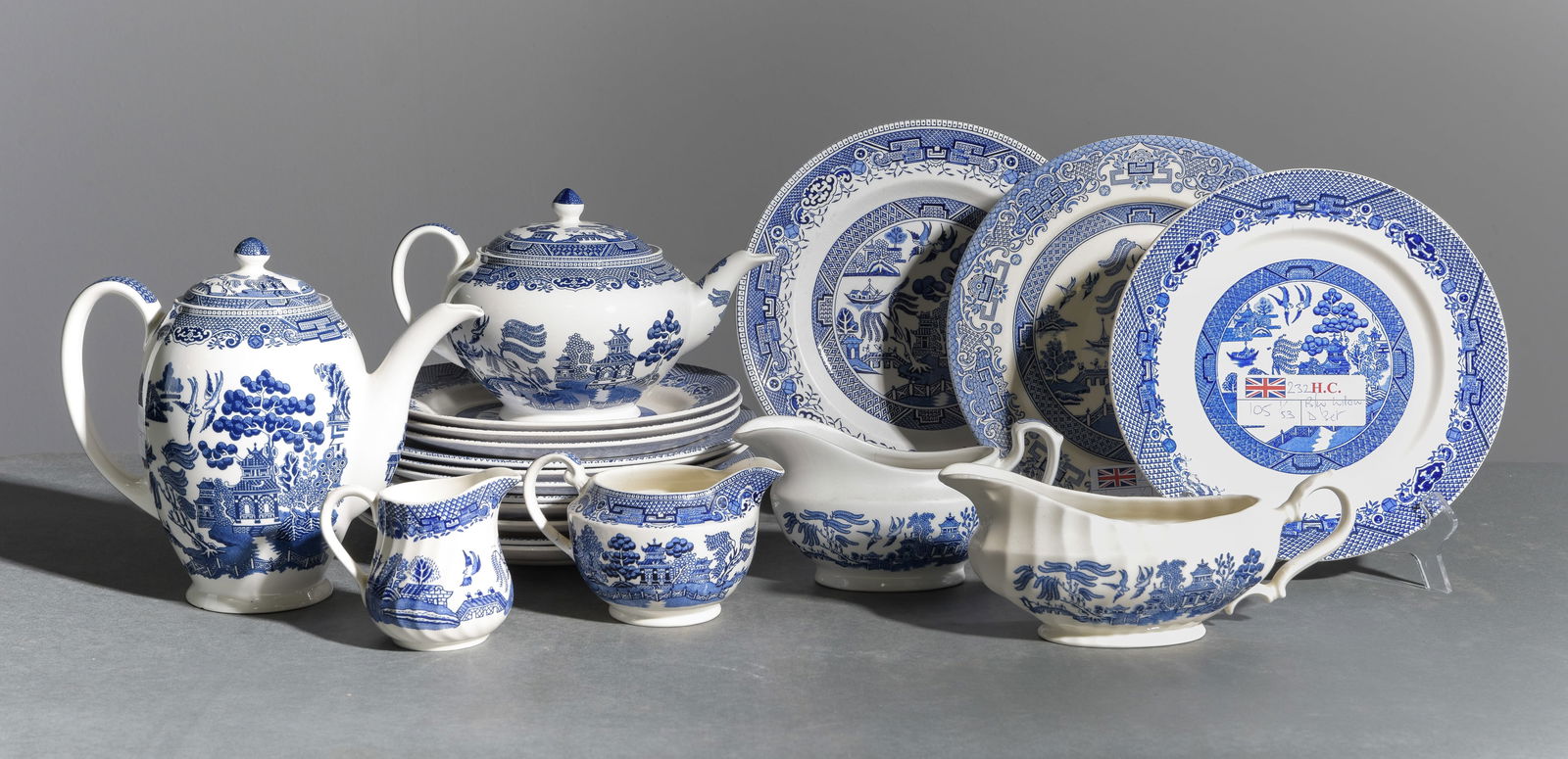 20pcs Assorted Blue & White Staffordshire China (1 of 9)