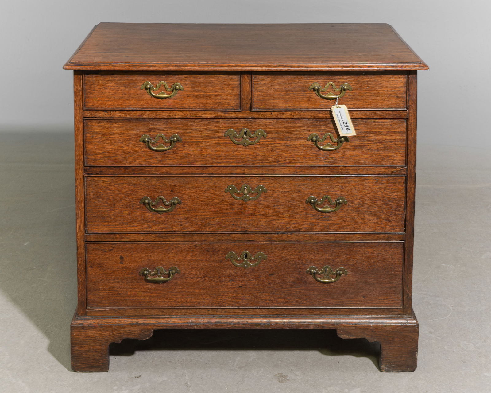 Georgian Oak Five Drawer Chest c.1880's-1900 (1 of 5)