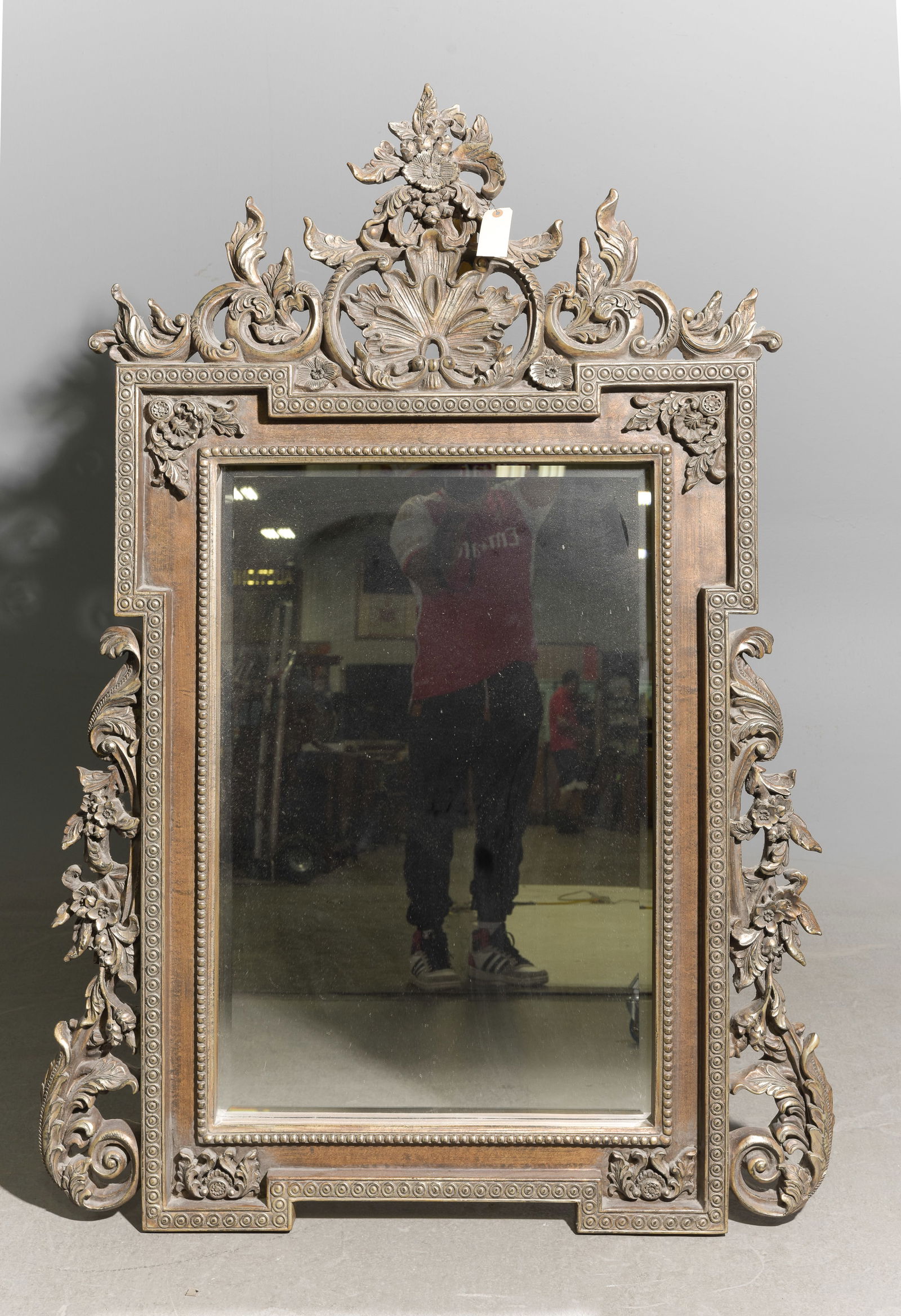 Italian / French Style Painted Framed Beveled Mirror (1 of 4)