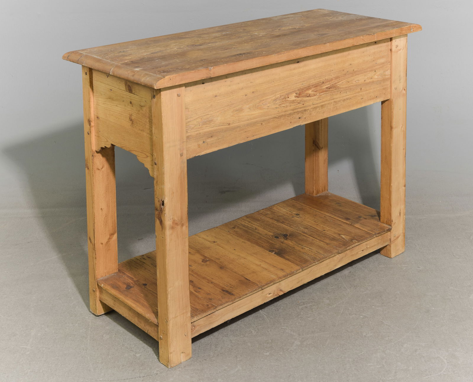 British Pine Two Drawer Hall Table c.1930's - 3