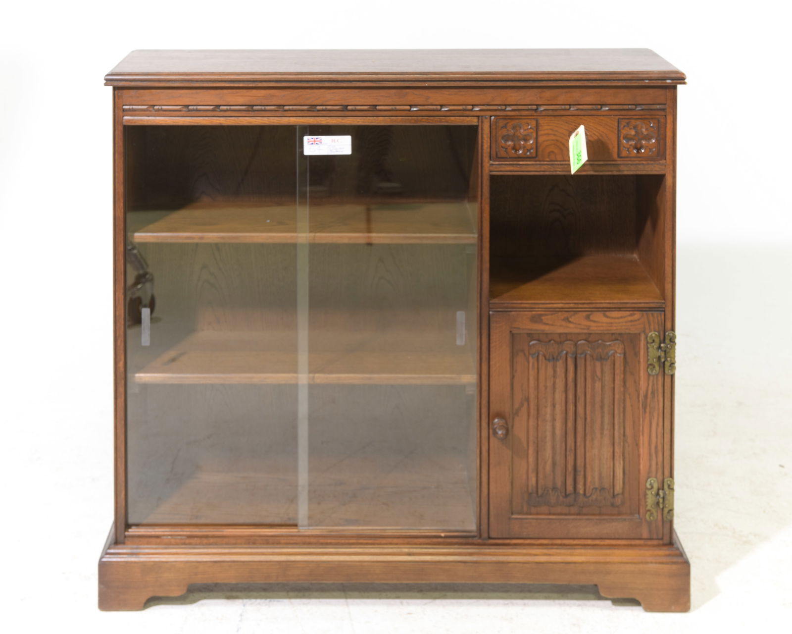 British Oak Bookcase / Hall Cabinet c.1940's (1 of 3)