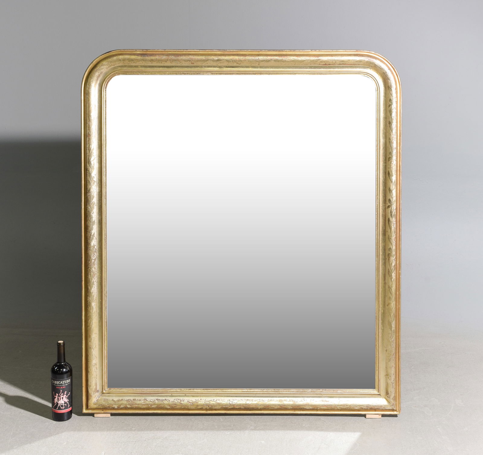 Louis Philippe Style Gold Framed Mirror (1 of 4)