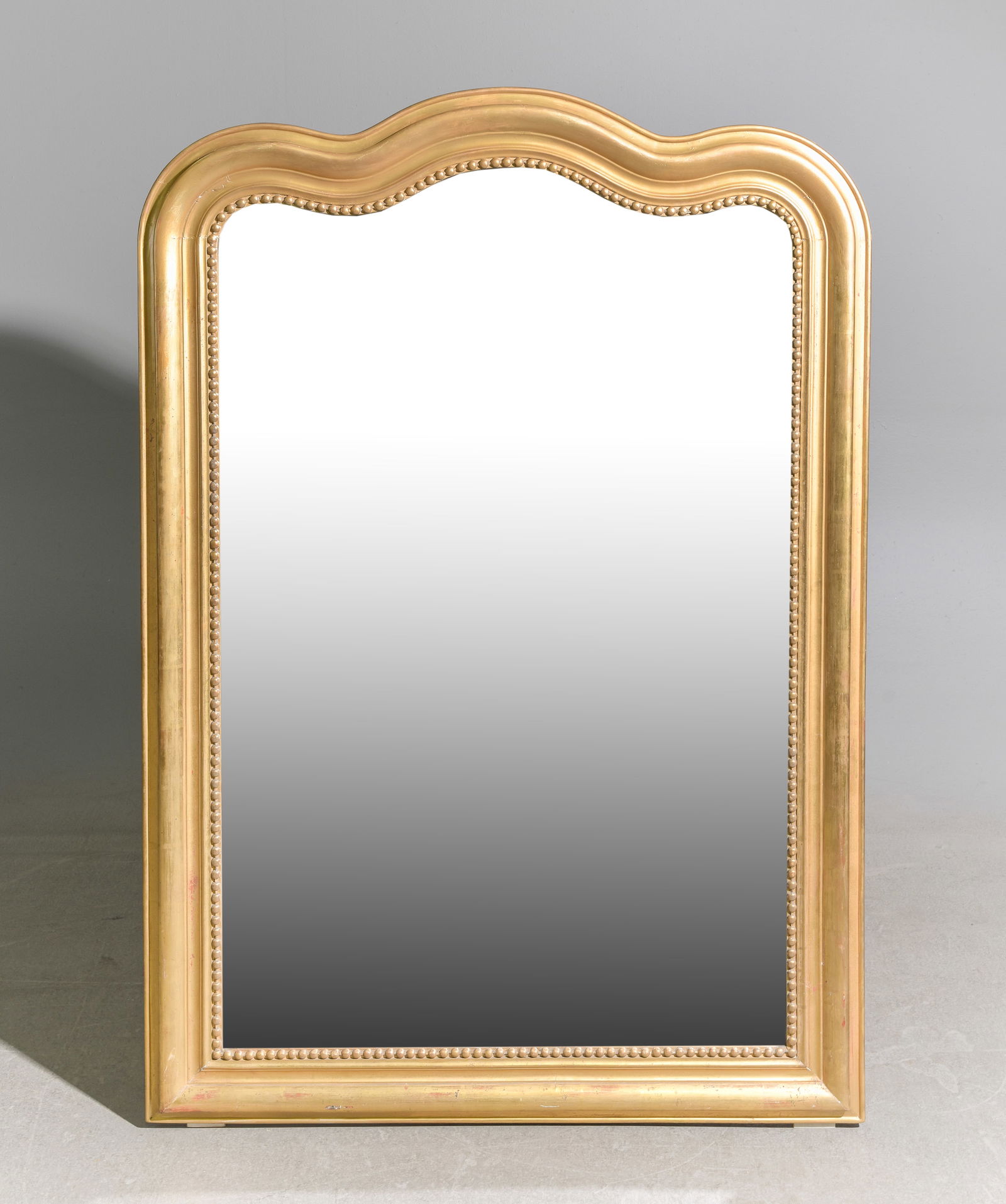 Louis Philippe Style Gold Framed Serpentine Mirror (1 of 4)