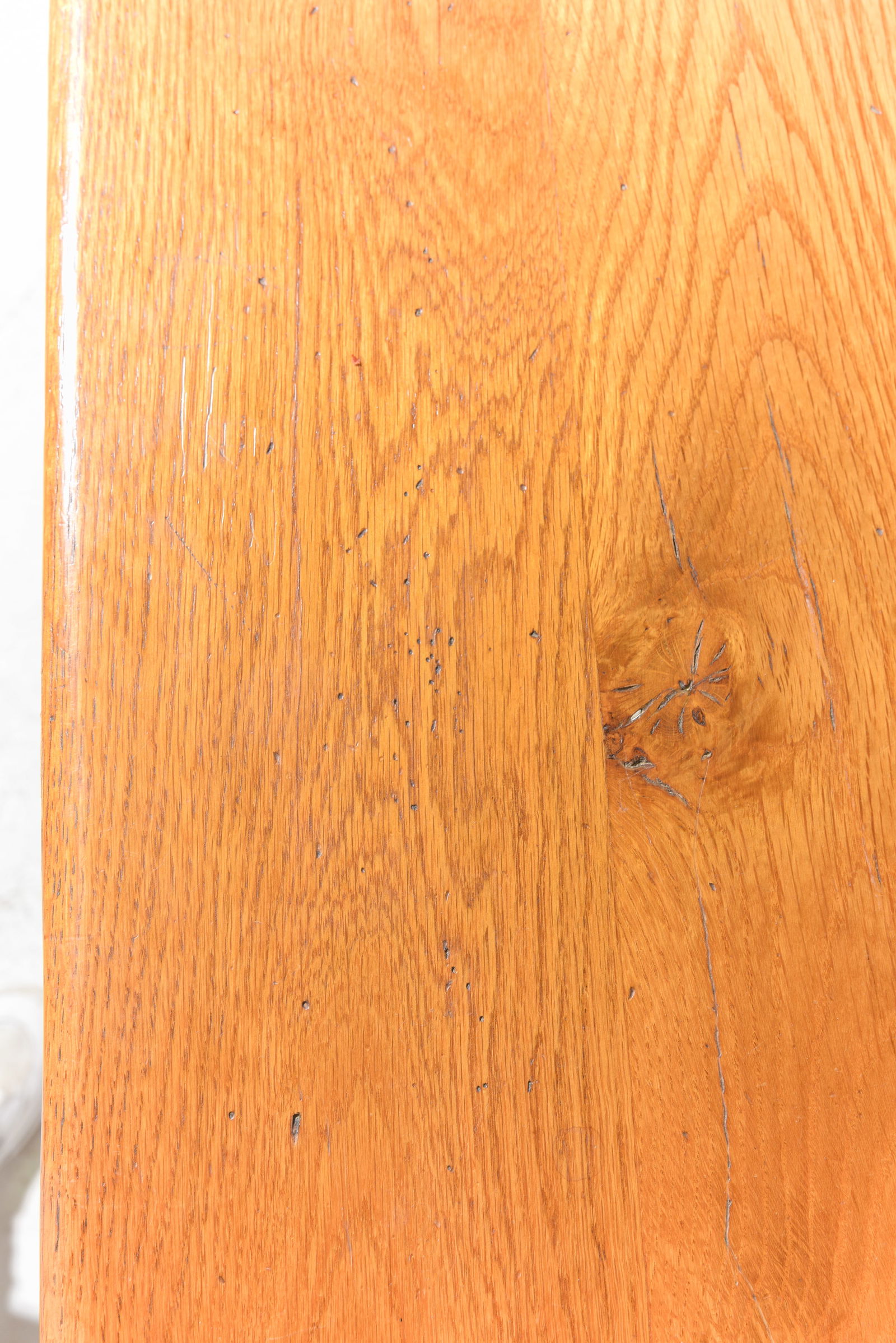 French Solid Oak Trestle Base Monastery Table - 4