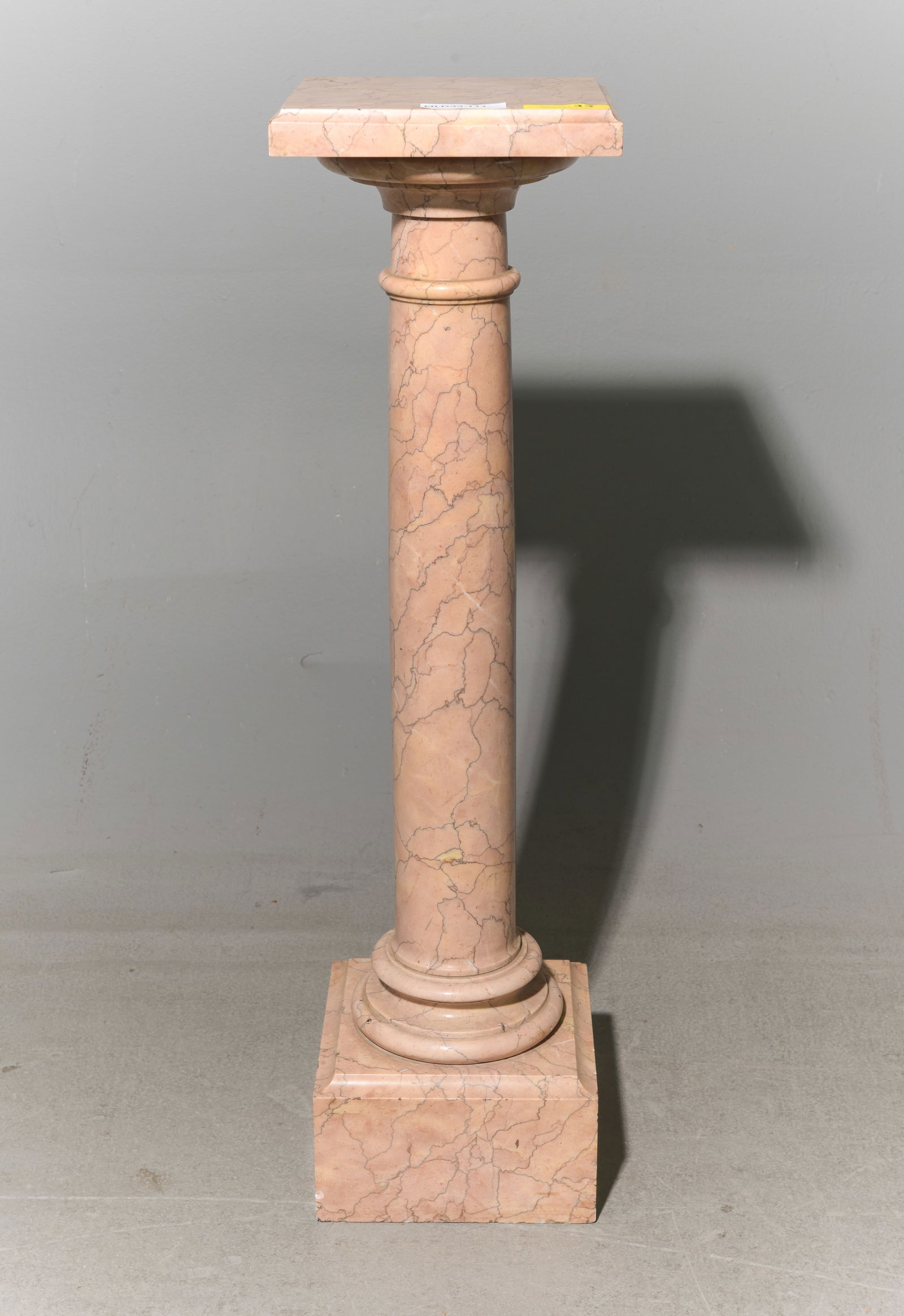 French Marble Pedestal / Plant Stand: French Marble Pedestal / Plant Stand - 40 in tall x 11 x 11