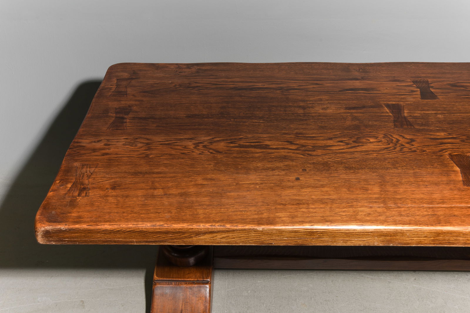 French Monastery Solid Oak Heavy Table - 2
