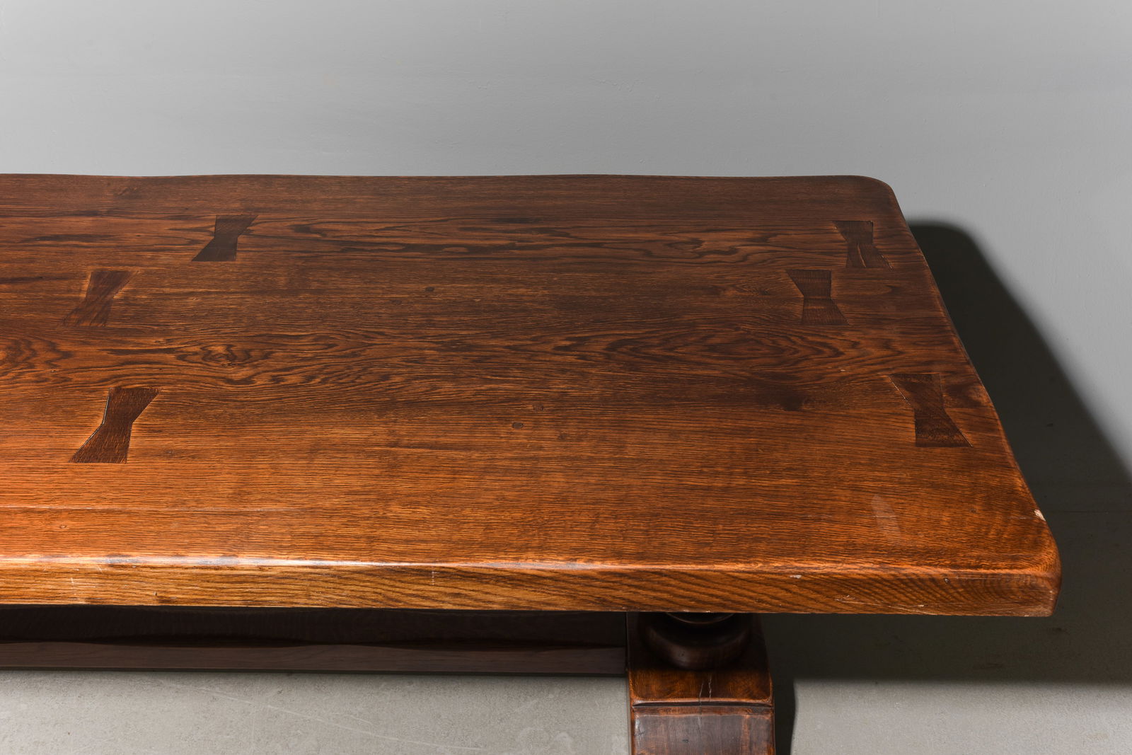 French Monastery Solid Oak Heavy Table - 3