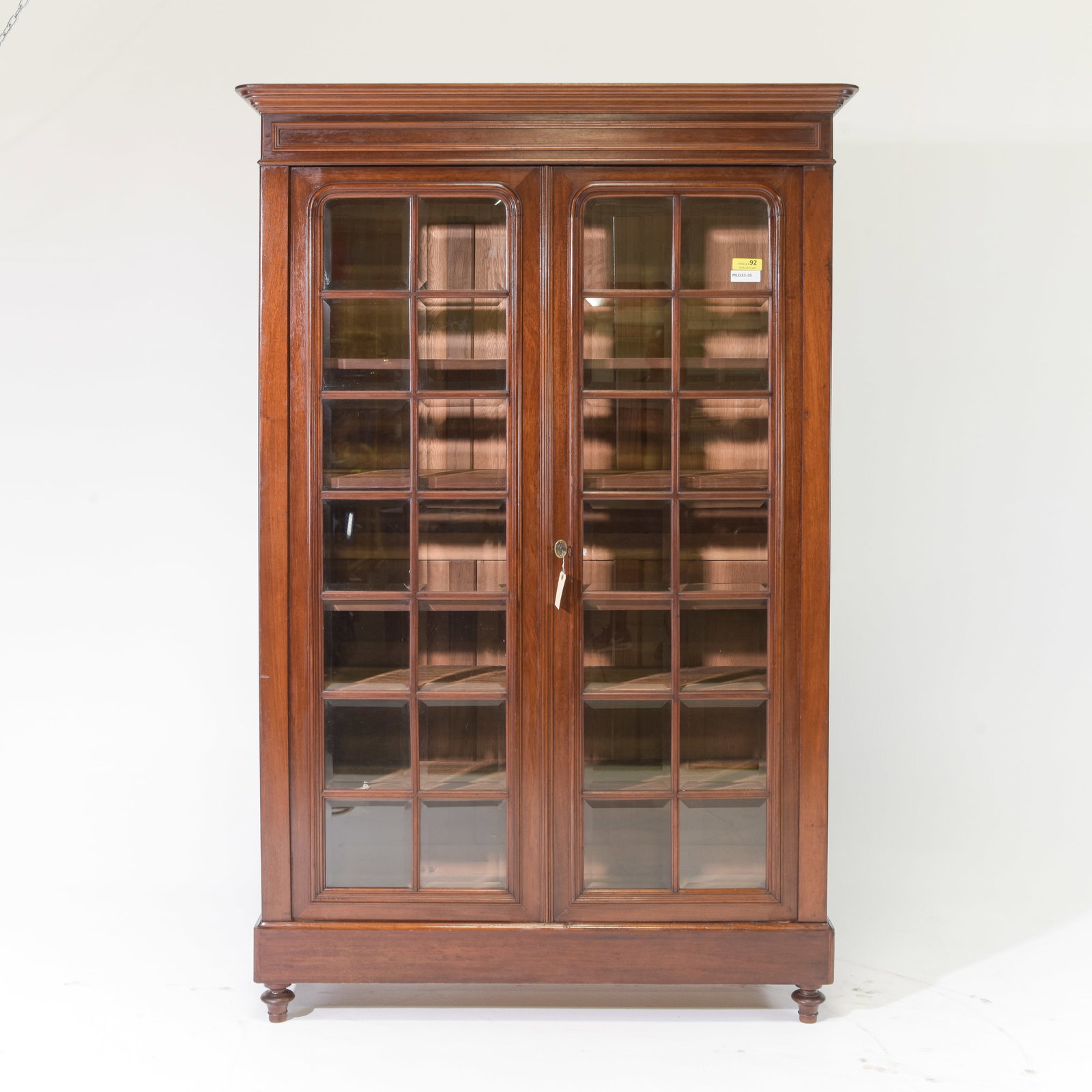 Louis Philippe Style Double Door Mahognay Bookcase (1 of 7)