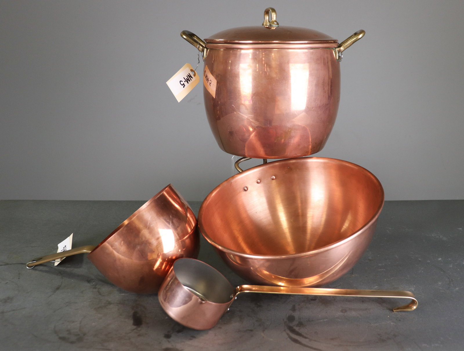 4pcs Assorted French Copper Pots, Ladles, Etc. (1 of 7)