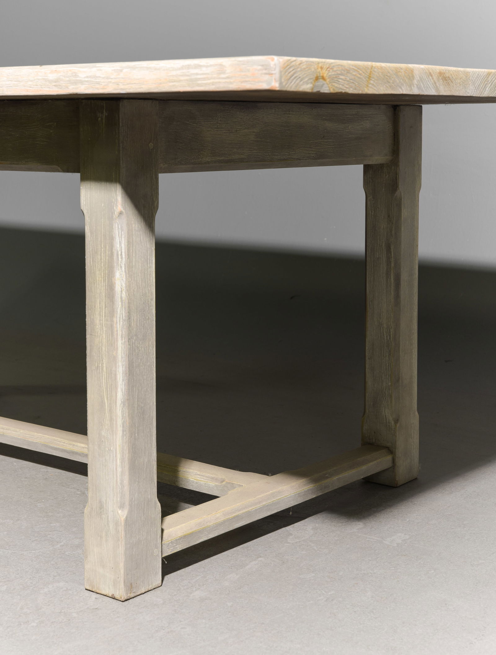 Rustic Painted Farmhouse Table - 4