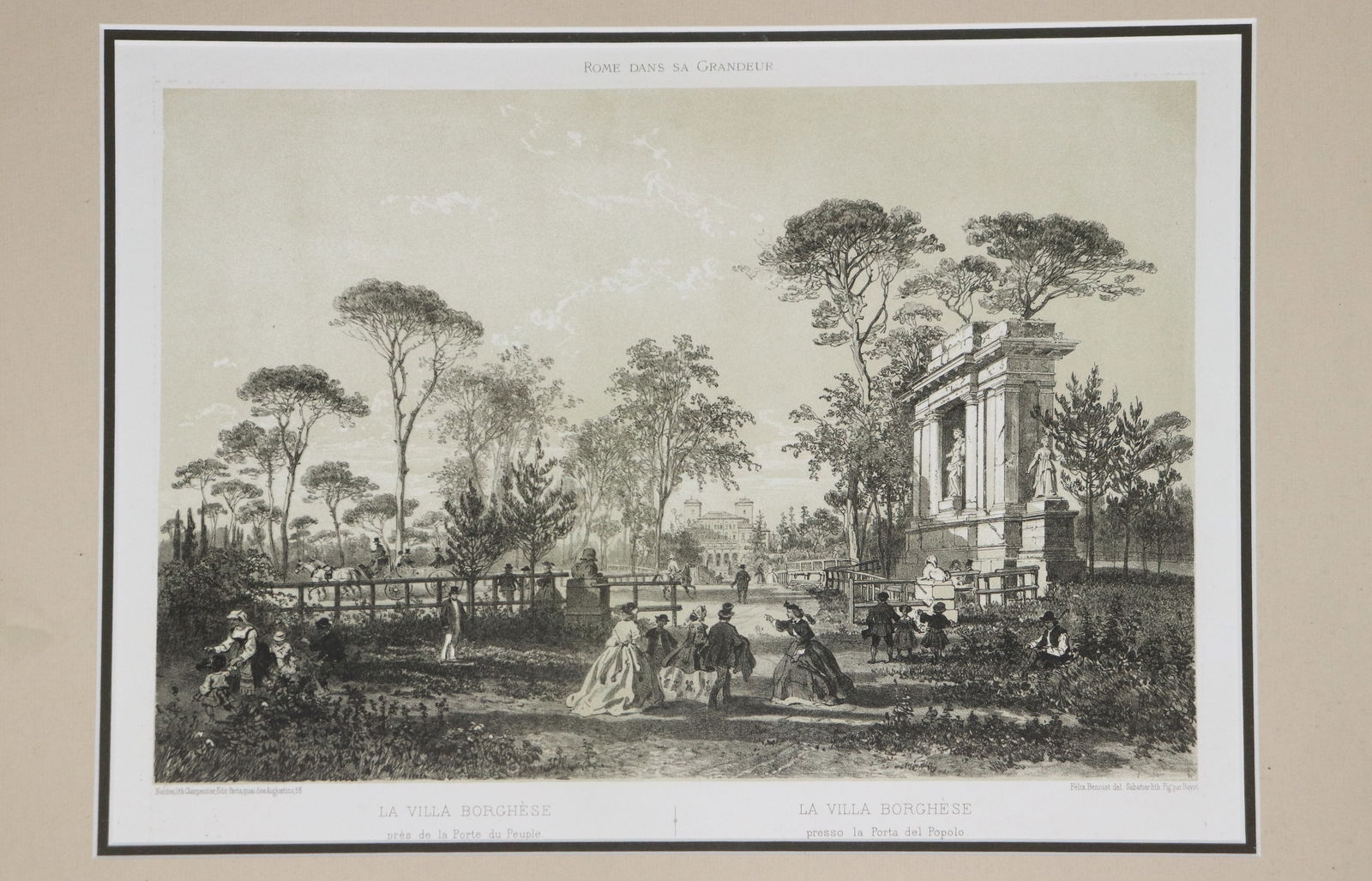 2 Assorted Framed Public Scene Prints - 2