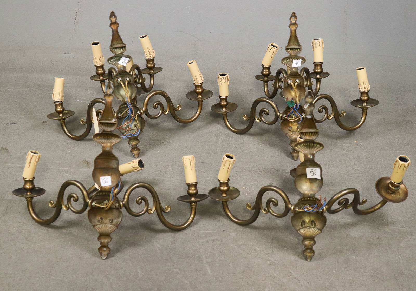 4 Assorted Louis Philippe Style Sconces - 6
