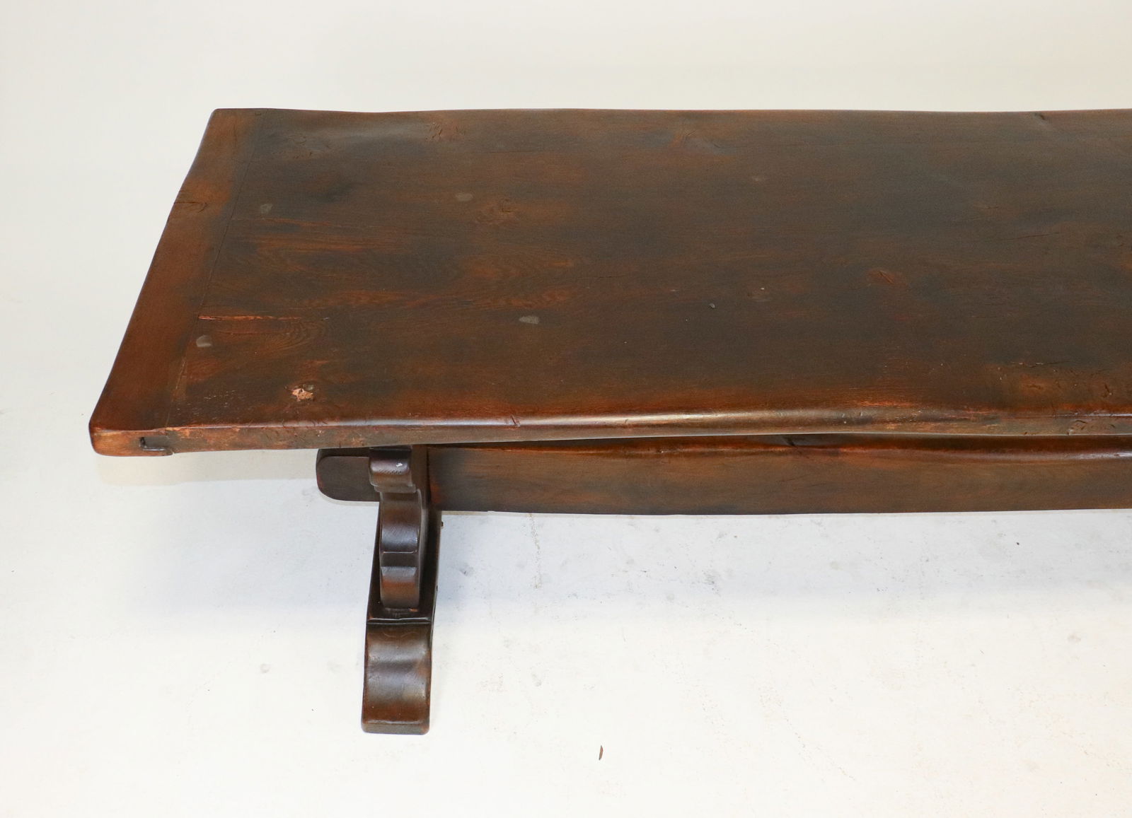 French Solid Oak Large Farmhouse Table - 2