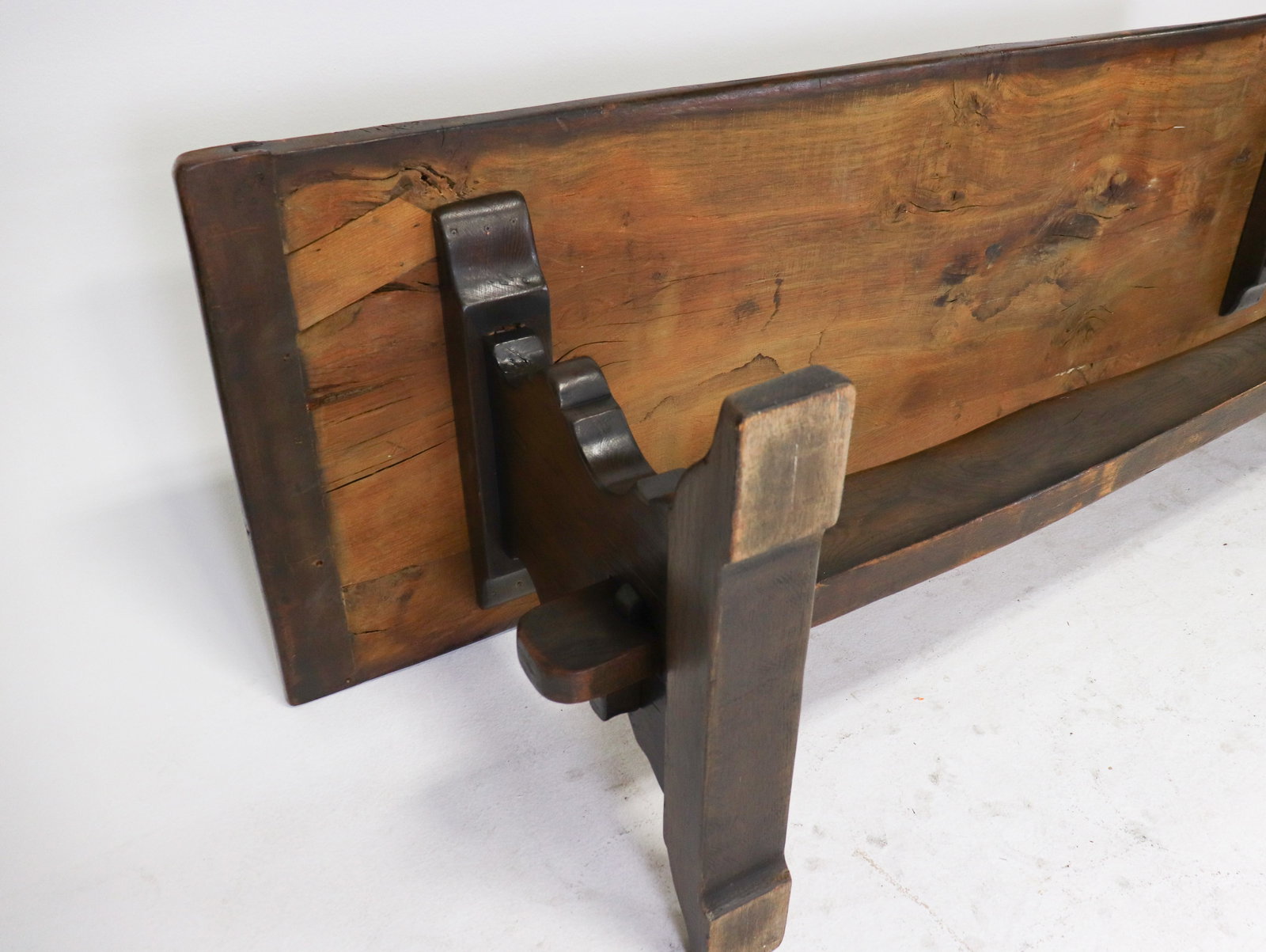 French Solid Oak Large Farmhouse Table - 9